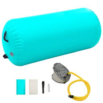 Inflatable Gymnastic Roll 120x75 cm with Pump - PVC Green