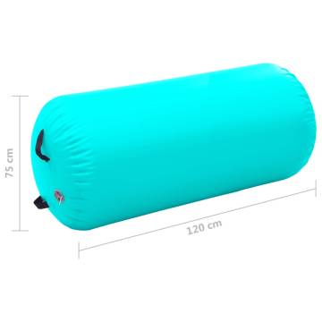 Inflatable Gymnastic Roll 120x75 cm with Pump - PVC Green