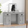 Dressing Table with LED Grey Sonoma 130x50x132.5 cm Colour grey sonoma Quantity in Package 1 