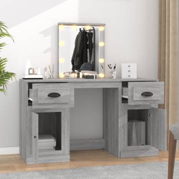 Dressing Table with LED Grey Sonoma - Stylish & Practical