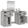 Dressing Table with LED Grey Sonoma - Stylish & Practical