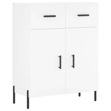 Stylish Highboard White - 69.5x34x180 cm Engineered Wood