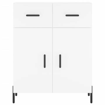 Stylish Highboard White - 69.5x34x180 cm Engineered Wood