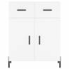 Stylish Highboard White - 69.5x34x180 cm Engineered Wood