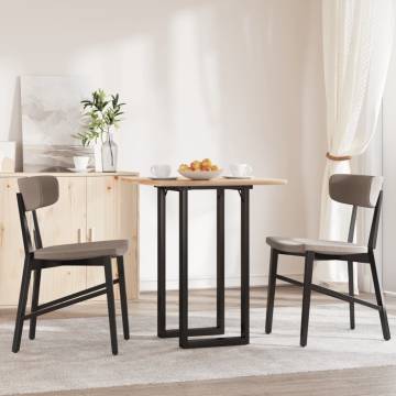 Durable O-Frame Dining Table Legs - 40x40x73 cm Cast Iron