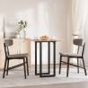 Durable O-Frame Dining Table Legs - 40x40x73 cm Cast Iron