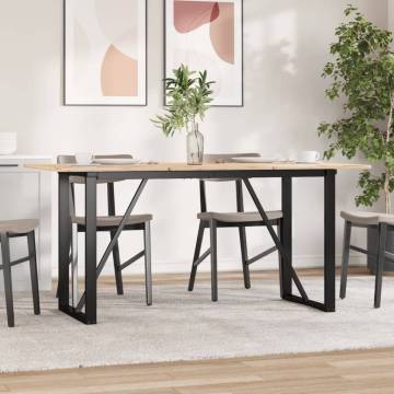 Dining Table Legs O-Frame - Cast Iron 140x60x73 cm