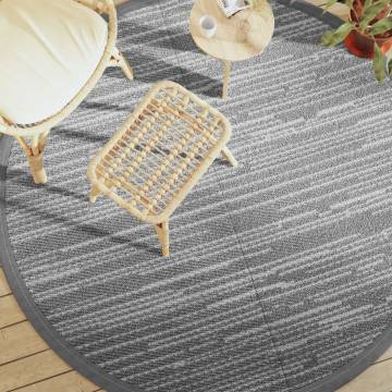 Grey Outdoor Carpet Ø200 cm - Stylish & Durable | HipoMarket