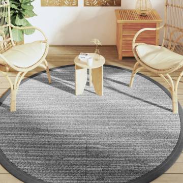 Grey Outdoor Carpet Ø200 cm - Stylish & Durable | HipoMarket