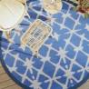 Outdoor Carpet Blue and White Ø200 cm PP Colour blue and white Size Ø 200 cm Quantity in Package 1 