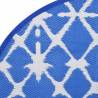 Outdoor Carpet Blue & White Ø200 cm - Trendy Decor for Outdoors