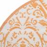 Outdoor Carpet Orange and White Ø200 cm - Trendy & Durable