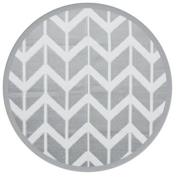 Trendy Outdoor Carpet Grey Ø120 cm PP | Hipomarket