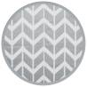 Trendy Outdoor Carpet Grey Ø120 cm PP | Hipomarket