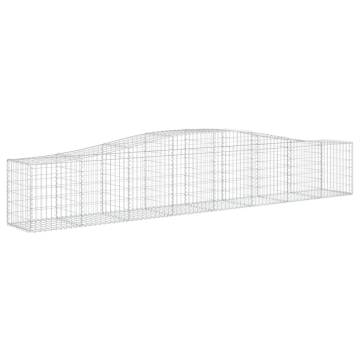 Arched Gabion Baskets - 2 pcs Galvanised Iron | HipoMarket