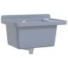 Wall-Mounted Grey Sink Washbasin - 50x35x24 cm Resin