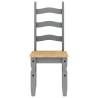 Dining Chairs 2 pcs Corona Grey - Solid Pine Wood | HipoMarket