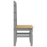 Dining Chairs 2 pcs Corona Grey - Solid Pine Wood | HipoMarket