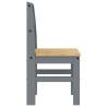 Panama Grey Dining Chairs - Set of 2 | Solid Pine Wood