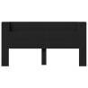 Stylish LED Headboard Cabinet - Black 200x16.5x103.5 cm