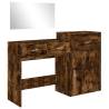 3 Piece Dressing Table Set - Smoked Oak Engineered Wood