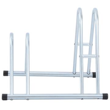 Bicycle Stand for 2 Bikes - Galvanised Steel | HipoMarket