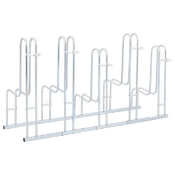 Bicycle Stand for 5 Bikes | Galvanised Steel Rack | HipoMarket