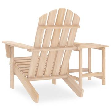 Garden Adirondack Chair with Table - Solid Fir Wood Comfort