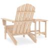 Garden Adirondack Chair with Table - Solid Fir Wood Comfort