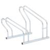 Bicycle Stand for 2 Bikes Floor Freestanding Galvanised Steel Colour silver Bicycle Capacity 2 Model polygon 