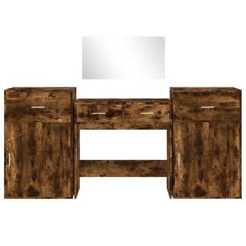 4 Piece Dressing Table Set in Smoked Oak | Stylish & Functional