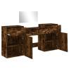 4 Piece Dressing Table Set in Smoked Oak | Stylish & Functional