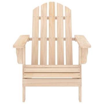 Garden Adirondack Chair with Table - Solid Fir Wood Comfort