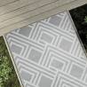 Outdoor Carpet Grey 120x180 cm PP Colour stripe grey Size 120 x 180 cm Quantity in Package 1 