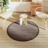 Trendy Outdoor Carpet Brown Ø120 cm - Durable & UV Resistant