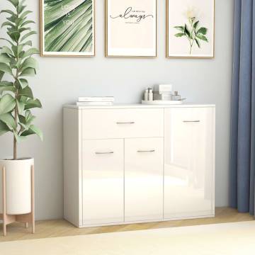 High Gloss White Sideboard - Stylish Storage Solution