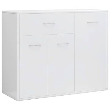 High Gloss White Sideboard - Stylish Storage Solution