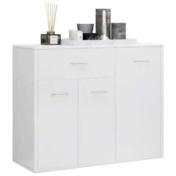 High Gloss White Sideboard - Stylish Storage Solution