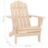 Garden Adirondack Chair with Table - Solid Fir Wood Comfort