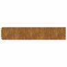 Flexible Corten Steel Lawn Edgings - 10 pcs 20x103 cm