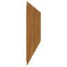 Flexible Corten Steel Lawn Edgings - 10 pcs 20x103 cm