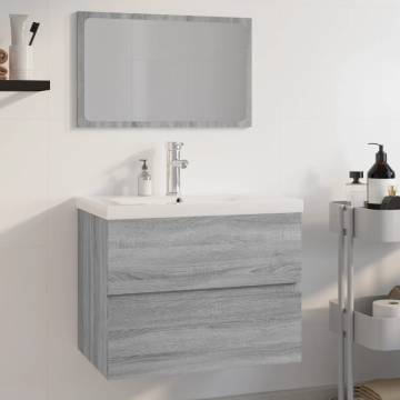 Stylish Grey Sonoma Bathroom Furniture Set | Hipomarket