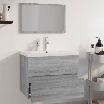 Stylish Grey Sonoma Bathroom Furniture Set | Hipomarket