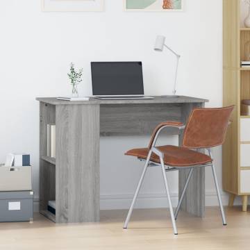 Modern Grey Sonoma Desk | 100x55x75 cm Engineered Wood