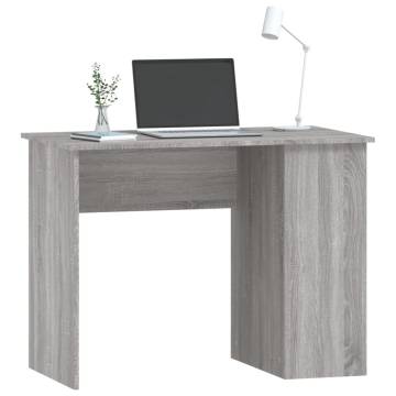 Modern Grey Sonoma Desk | 100x55x75 cm Engineered Wood