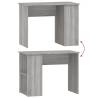 Modern Grey Sonoma Desk | 100x55x75 cm Engineered Wood