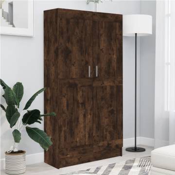 Book Cabinet Smoked Oak - Stylish Storage Solution | HipoMarket