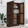 Book Cabinet Smoked Oak - Stylish Storage Solution | HipoMarket