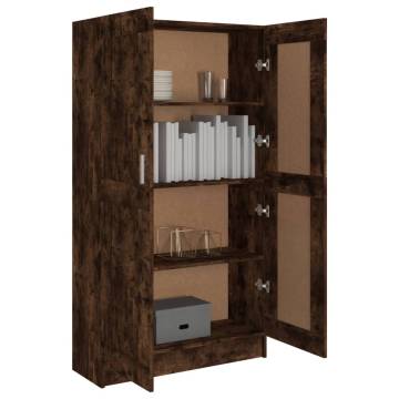 Book Cabinet Smoked Oak - Stylish Storage Solution | HipoMarket