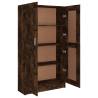 Book Cabinet Smoked Oak - Stylish Storage Solution | HipoMarket